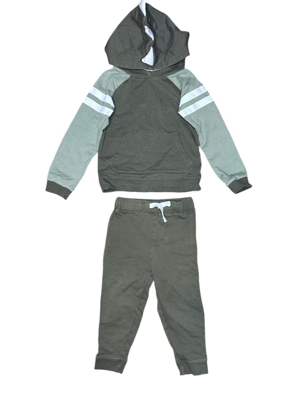 Tommy Bahama Kids Dinosaur 2-Piece Hooded Sweatshirt and Jogger Set Size 2T